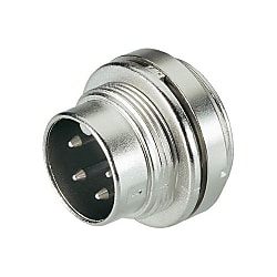 M16 IP40 male panel mount connector
