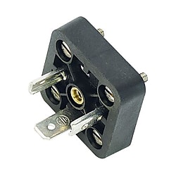 Size A male connector (panel mount)