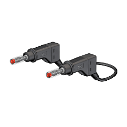 Staubli XZG425 ø4 mm Stackable MULTILAM Plug With Retractable Sleeve, Test Lead 66.9407-05027