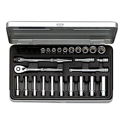 Socket wrench set (6 sided type / 6.3 mm Insertion Angle)
