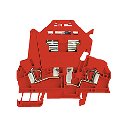 Fuse Terminal, Tension-Clamp Connection, Fuse Cartridge, with LED, for Plug-In Cross-Connector, One End without Connector, Tension Clamp Connection 1315850000