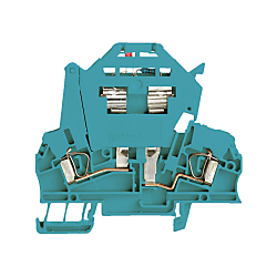 Fuse Terminal, Tension-Clamp Connection, Fuse Cartridge, with LED, for Plug-In Cross-Connector, One End without Connector, Tension Clamp Connection 1315880000