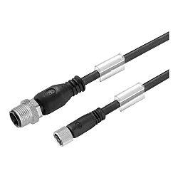 Sensor-Actuator Cable (Assembled), Connecting Line, M12 / M8 1009170030