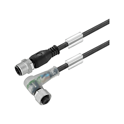 Sensor-Actuator Cable (Assembled), Connecting Line, M12 / M12 1020930030