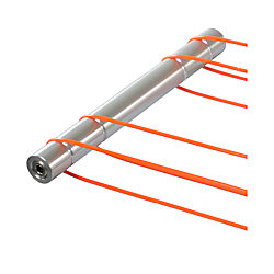 Grooved Roller for Round Belt (Both Ends Pitch Configurable Type) with Bearings