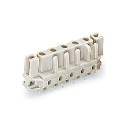 THT female header, straight, Spacer flange 722
