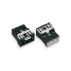 Snap-in connector with PE-direct contact 770 770-733/007-000