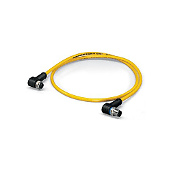 Sensor / actuator data cable (pre-fab) M12 Plug, right angle, Socket, right angle