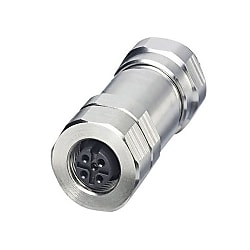 Sensor / actuator connector M12 Socket, straight