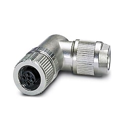 Connector SACC, Socket angled M12, B-coded, shielded