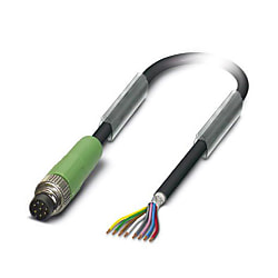 Câble de capteur / actionneur SAC-8P, fiche droite M8 1404200