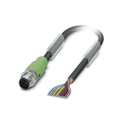 Sensor / actuator cable SAC-12P, Plug straight