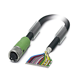 Sensor / actuator cable SAC-17 P -10,0-35 T