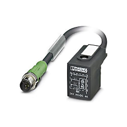 Sensor / actuator cable SAC-3P, Plug straight