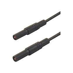 Safety test lead, silicone, 2x plugs straight 934176101