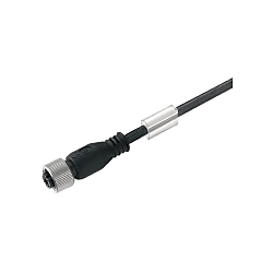Copper Data Cable (Assembled), One End without Connector, M12, Pin, 90°, Shielded 1076580500
