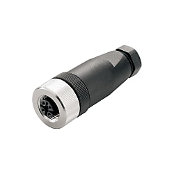 Round Plug (Field Customisable), Socket, Straight, M12 1007090000