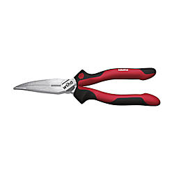 Industrial Needle-Nose Pliers with Cutting Edge Curved Shape, Approx. 40°