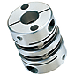 Servo couplings / hub clamping, feather key optional / 1 disc, 2 discs: steel / body: aluminium