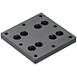 Adapterplatten für XY-Koordinatentische / Aluminium / eloxiert / XYPLT
