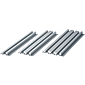 Flache Aluminium-Strangpressprofile / Ohne Schulter / Nutbreite 8mm