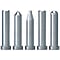 Core pins / cylindrical / with head / tool steel / L 0,01mm / face form selectable