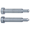 Präzisions-Konturkernstifte / zylindrisch / HSS / D 0,001, L 0,01mm / abgesetzt / Stirnform wählbar