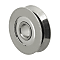 Deep groove ball bearings / single row / V-groove / stainless / MISUMI