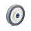 Thermoplastic wheel, approx. 85 ° Shore A, polypropylene rim TPGK-075-23-28-G08