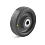 Polyamide wheel, ball bearings PAFO-070-25-14-K20