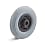 Air wheel with plastic rim, groove profile LRK4-300-100-75-K25-PR4