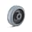 Elastic solid rubber wheel EGK-125-36-51-K10-GRAU-AM-NM10