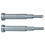 Tiges noyau pour contour / cylindriques / HSS, acier à outils / D 0,005, L 0,01mm / deux fois épaulées / forme frontale au choix