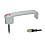 Handgriffe / quadratische U-Form / Zinklegierung / beschichtet / Innengewinde / Taster / GN 422 422-ZD-T2-S-SW