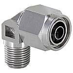 Couplings for Tubes - Nut/Sleeve Integrated, Half Elbow