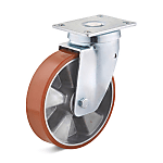 Swivel castor with polyurethane wheel
