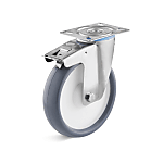 Stainless steel swivel Castors with double stop