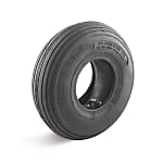 Air tire set, groove profile