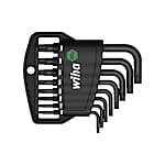 Wiha Stiftschlüssel Set im Classic Halter TORX® Tamper Resistant (mit Bohrung), schwarzoxidiert