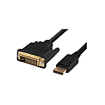 Câble adaptateur DisplayPort mâle verrouillable / DVI mâle