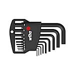 Wiha Jeu de clés mâles en étui Classic Six pans, 9 pcs, oxydé noir