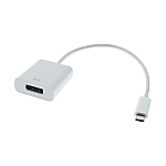 Maschio USB C a femmina porta display, bianco