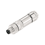 Connettore maschio tondo (configurazione libera), maschio, dritto, M8