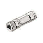Connettore maschio tondo (configurazione libera), femmina, dritto, M8