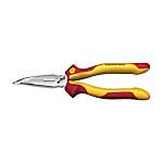 Wiha Pinza a becchi mezzitondi, Professional electric, Con tagliente, forma curva, circa 40°