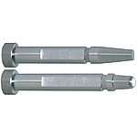 Konturkernstifte / zylindrisch / HSS, Werkzeugstahl / L 0,01mm / abgesetzt / Gasentlüftung / Stirnform wählbar