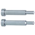 Konturkernstifte / zylindrisch / HSS, Werkzeugstahl / rostfreier Stahl / L 0,01mm / abgesetzt / Stirnform wählbar