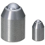 Ball thrust pieces / smooth / conical head