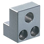 Core lock stopper blocks / L-shape / through hole, counterbore