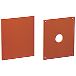 Heat protection plates / without perforation pattern / Bakelite fabric base / 100°C heat resistant